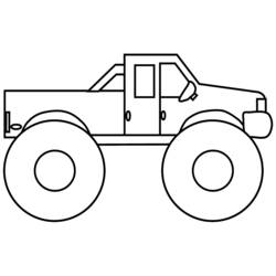 Раскраска: Монстр грузовик (транспорт) #141384 - Бесплатные раскраски для печати