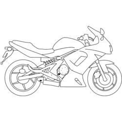 Раскраска: мотоцикл (транспорт) #136250 - Бесплатные раскраски для печати