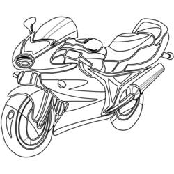 Раскраска: мотоцикл (транспорт) #136252 - Бесплатные раскраски для печати