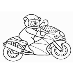 Раскраска: мотоцикл (транспорт) #136260 - Бесплатные раскраски для печати