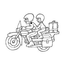 Раскраска: мотоцикл (транспорт) #136267 - Бесплатные раскраски для печати