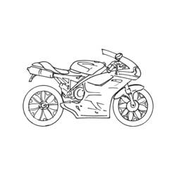 Раскраска: мотоцикл (транспорт) #136273 - Бесплатные раскраски для печати