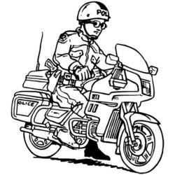 Раскраска: мотоцикл (транспорт) #136291 - Бесплатные раскраски для печати
