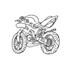 Раскраска: мотоцикл (транспорт) #136297 - Бесплатные раскраски для печати