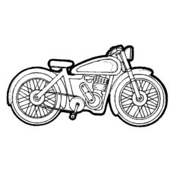 Раскраска: мотоцикл (транспорт) #136307 - Бесплатные раскраски для печати