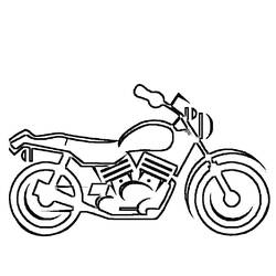 Раскраска: мотоцикл (транспорт) #136312 - Бесплатные раскраски для печати
