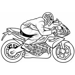 Раскраски: мотоцикл - Бесплатные раскраски для печати
