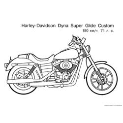 Раскраска: мотоцикл (транспорт) #136325 - Бесплатные раскраски для печати