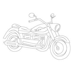 Раскраска: мотоцикл (транспорт) #136333 - Бесплатные раскраски для печати