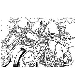 Раскраска: мотоцикл (транспорт) #136338 - Бесплатные раскраски для печати