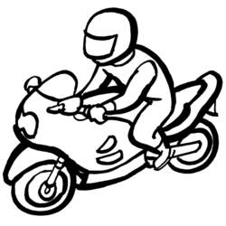 Раскраска: мотоцикл (транспорт) #136339 - Бесплатные раскраски для печати