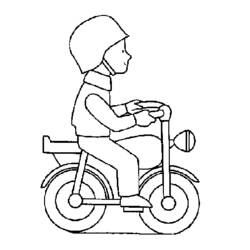 Раскраска: мотоцикл (транспорт) #136341 - Бесплатные раскраски для печати