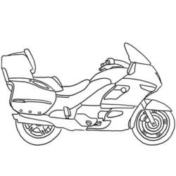 Раскраска: мотоцикл (транспорт) #136357 - Бесплатные раскраски для печати