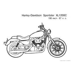 Раскраска: мотоцикл (транспорт) #136367 - Бесплатные раскраски для печати