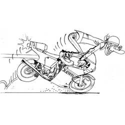 Раскраска: мотоцикл (транспорт) #136399 - Бесплатные раскраски для печати