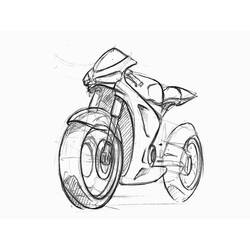 Раскраска: мотоцикл (транспорт) #136400 - Бесплатные раскраски для печати