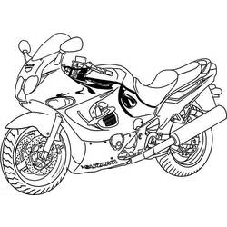 Раскраска: мотоцикл (транспорт) #136451 - Бесплатные раскраски для печати