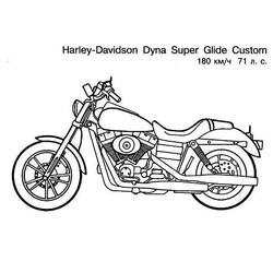Раскраска: мотоцикл (транспорт) #136465 - Бесплатные раскраски для печати