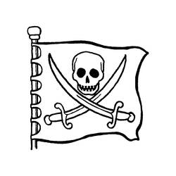 Раскраска: Пиратский корабль (транспорт) #138227 - Бесплатные раскраски для печати