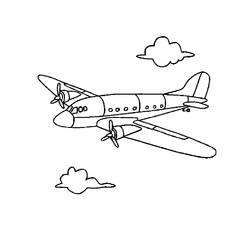 Раскраска: самолет (транспорт) #134780 - Бесплатные раскраски для печати