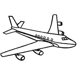 Раскраска: самолет (транспорт) #134781 - Бесплатные раскраски для печати