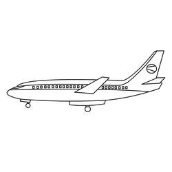 Раскраска: самолет (транспорт) #134785 - Бесплатные раскраски для печати
