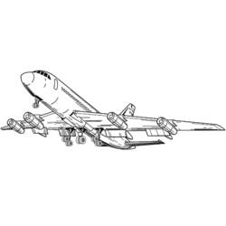 Раскраска: самолет (транспорт) #134788 - Бесплатные раскраски для печати