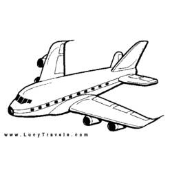 Раскраска: самолет (транспорт) #134822 - Бесплатные раскраски для печати