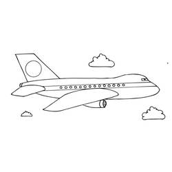 Раскраска: самолет (транспорт) #134854 - Бесплатные раскраски для печати