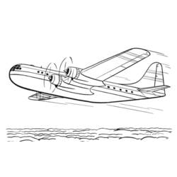 Раскраска: самолет (транспорт) #134902 - Бесплатные раскраски для печати