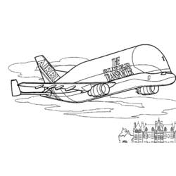 Раскраска: самолет (транспорт) #134918 - Бесплатные раскраски для печати