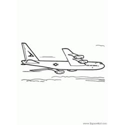 Раскраска: самолет (транспорт) #134941 - Бесплатные раскраски для печати
