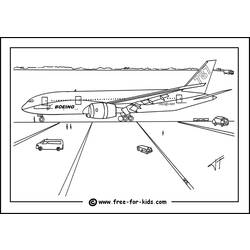 Раскраска: самолет (транспорт) #134946 - Бесплатные раскраски для печати