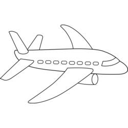 Раскраска: самолет (транспорт) #134951 - Бесплатные раскраски для печати