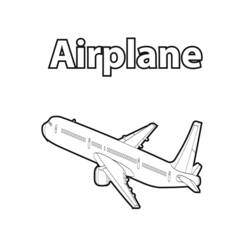 Раскраска: самолет (транспорт) #134976 - Бесплатные раскраски для печати