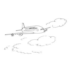 Раскраска: самолет (транспорт) #135025 - Бесплатные раскраски для печати