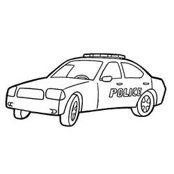 Раскраска: Полицейская машина (транспорт) #142942 - Бесплатные раскраски для печати