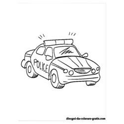 Раскраска: Полицейская машина (транспорт) #142976 - Бесплатные раскраски для печати