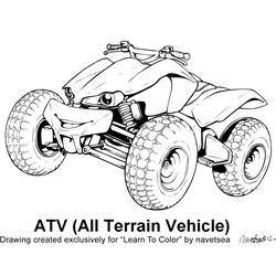Раскраска: ATV / ATV (транспорт) #143244 - Бесплатные раскраски для печати