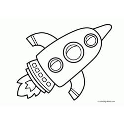 Раскраска: ракета (транспорт) #140071 - Бесплатные раскраски для печати