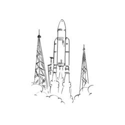 Раскраска: ракета (транспорт) #140164 - Бесплатные раскраски для печати
