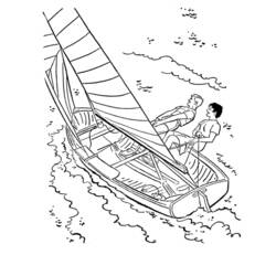 Раскраска: яхта (транспорт) #143549 - Бесплатные раскраски для печати
