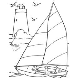 Раскраска: яхта (транспорт) #143552 - Бесплатные раскраски для печати