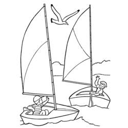 Раскраска: яхта (транспорт) #143559 - Бесплатные раскраски для печати