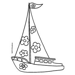 Раскраска: яхта (транспорт) #143561 - Бесплатные раскраски для печати