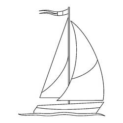 Раскраска: яхта (транспорт) #143578 - Бесплатные раскраски для печати