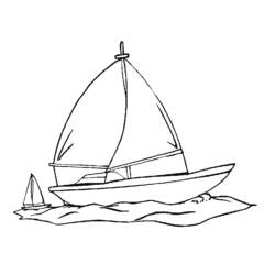 Раскраска: яхта (транспорт) #143644 - Бесплатные раскраски для печати
