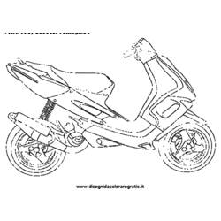 Раскраска: скутер (транспорт) #139538 - Бесплатные раскраски для печати