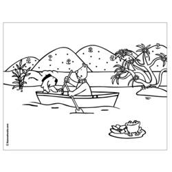 Раскраска: Каноэ / Лодка (транспорт) #142210 - Бесплатные раскраски для печати