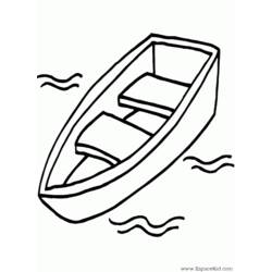 Раскраска: Каноэ / Лодка (транспорт) #142315 - Бесплатные раскраски для печати
